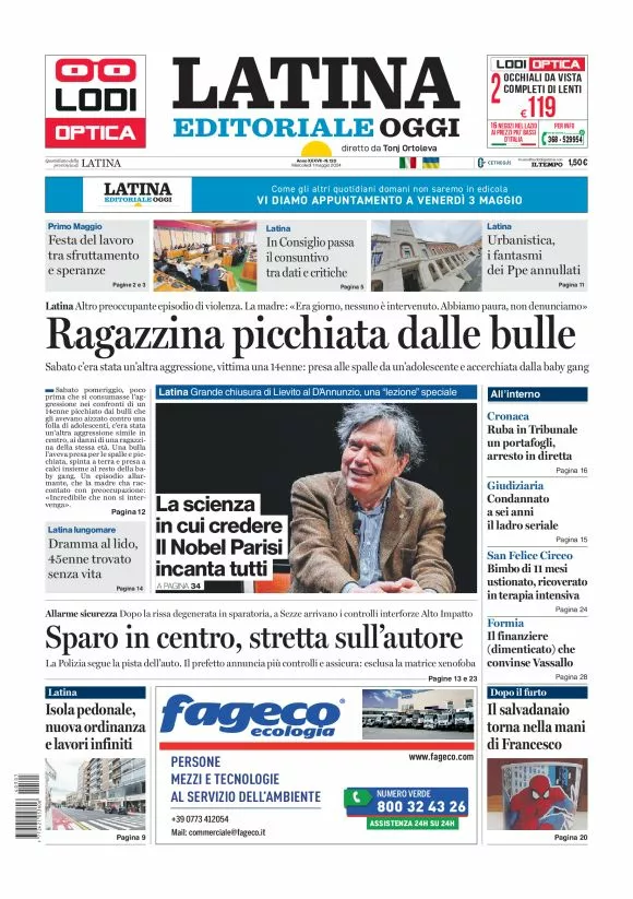 Prima-pagina-latina-editoriale-oggi-oggi-edizione-del-20240501