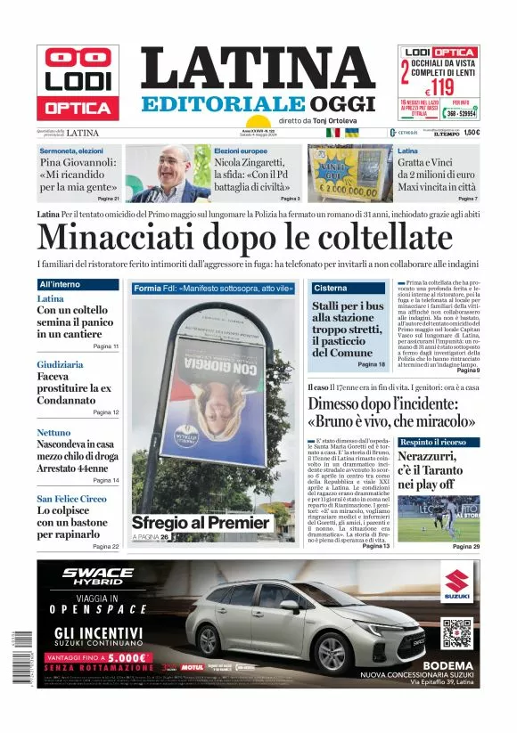 Prima-pagina-latina-editoriale-oggi-oggi-edizione-del-20240504