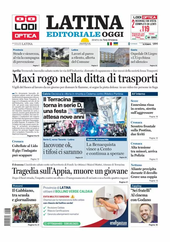 Prima-pagina-latina-editoriale-oggi-oggi-edizione-del-20240506