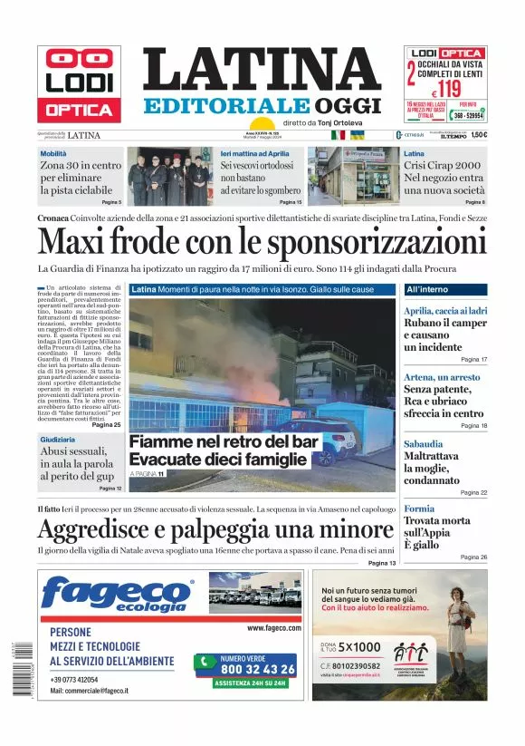 Prima-pagina-latina-editoriale-oggi-oggi-edizione-del-20240507