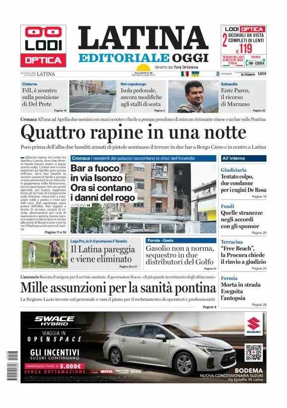 Prima-pagina-latina-editoriale-oggi-oggi-edizione-del-20240508