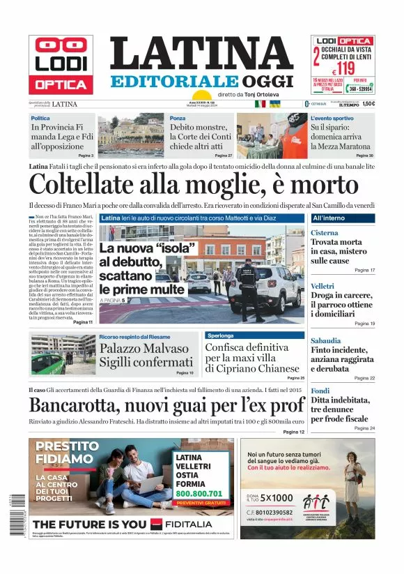 Prima-pagina-latina-editoriale-oggi-oggi-edizione-del-20240514