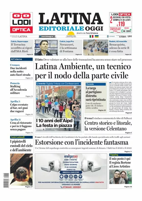 Prima-pagina-latina-editoriale-oggi-oggi-edizione-del-20240520