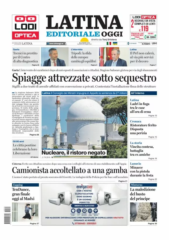 Prima-pagina-latina-editoriale-oggi-oggi-edizione-del-20240526