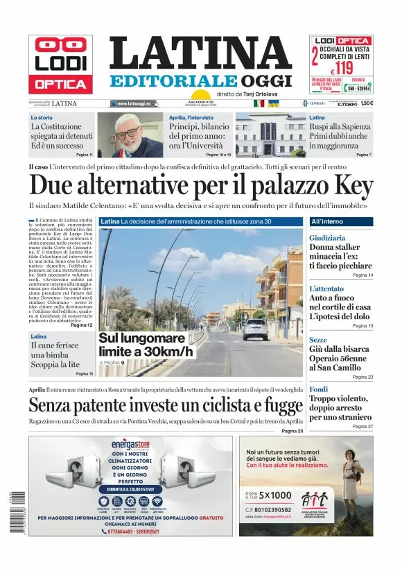 Prima-pagina-latina-editoriale-oggi-oggi-edizione-del-20240602