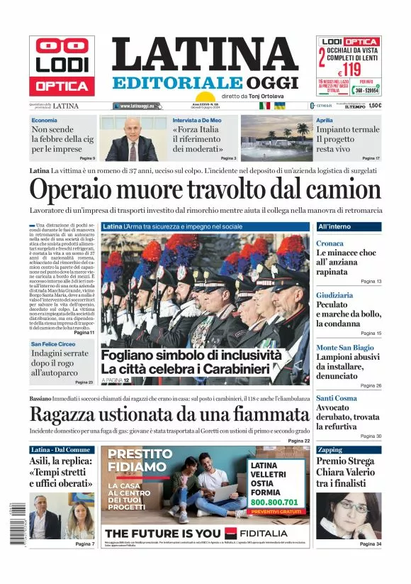 Prima-pagina-latina-editoriale-oggi-oggi-edizione-del-20240606