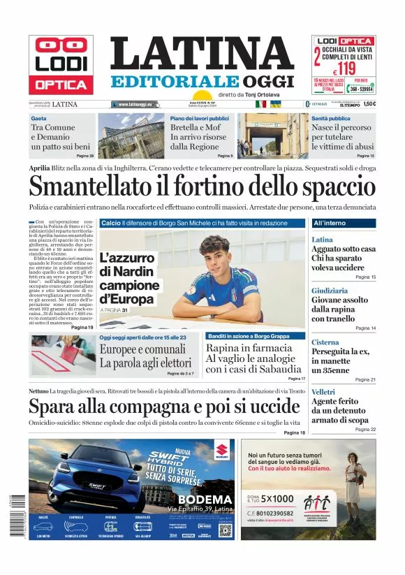 Prima-pagina-latina-editoriale-oggi-oggi-edizione-del-20240608