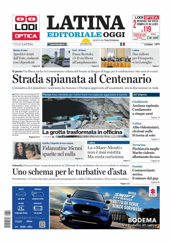 Prima-pagina-latina-editoriale-oggi-oggi-edizione-del-20240613