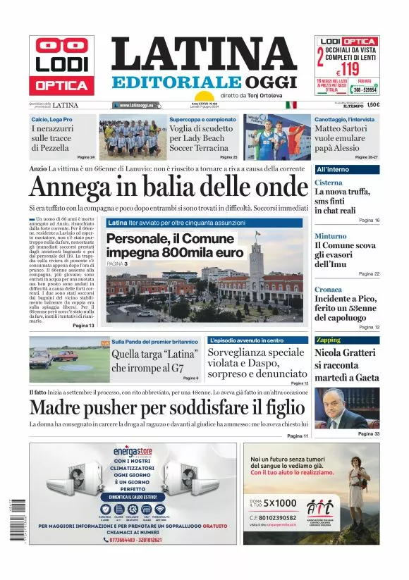 Prima-pagina-latina-editoriale-oggi-oggi-edizione-del-20240617