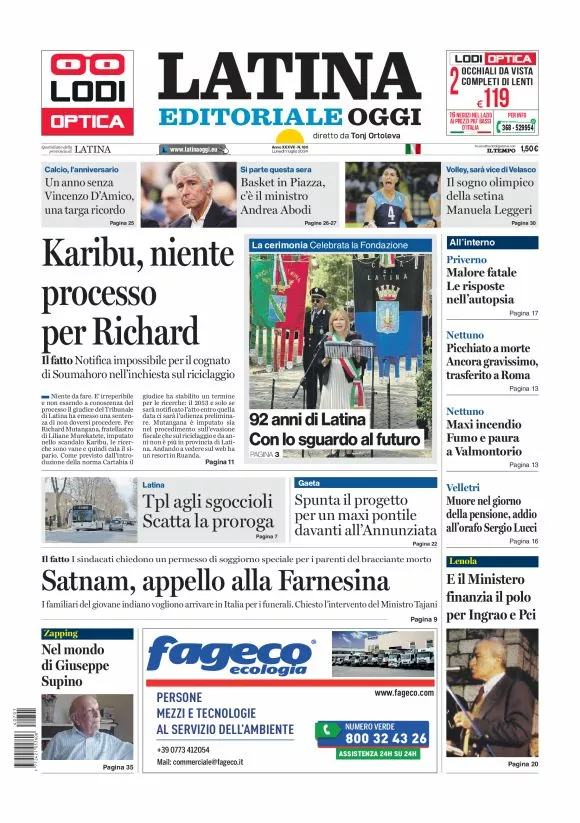 Prima-pagina-latina-editoriale-oggi-oggi-edizione-del-20240701