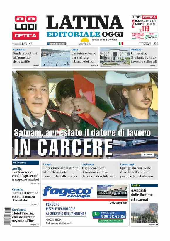 Prima-pagina-latina-editoriale-oggi-oggi-edizione-del-20240703