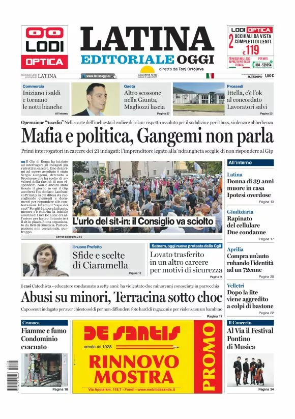 Prima-pagina-latina-editoriale-oggi-oggi-edizione-del-20240706