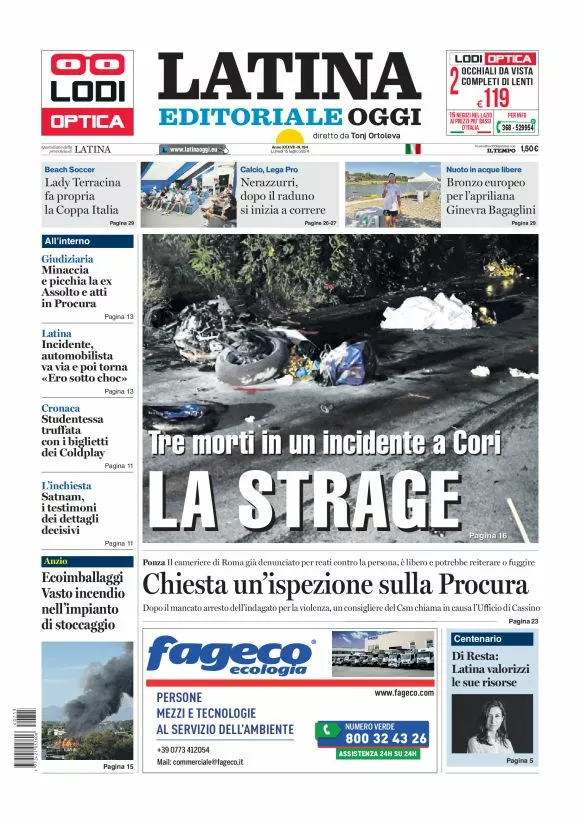 Prima-pagina-latina-editoriale-oggi-oggi-edizione-del-20240715