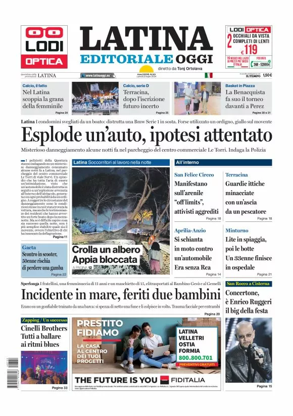 Prima-pagina-latina-editoriale-oggi-oggi-edizione-del-20240722