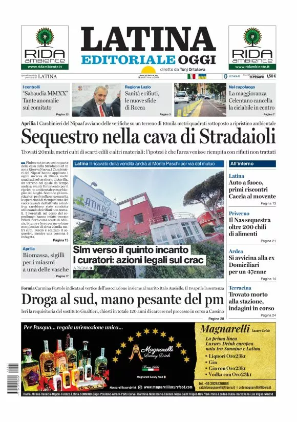 Prima-pagina-latina-editoriale-oggi-edizione-di-oggi-21-03-2024