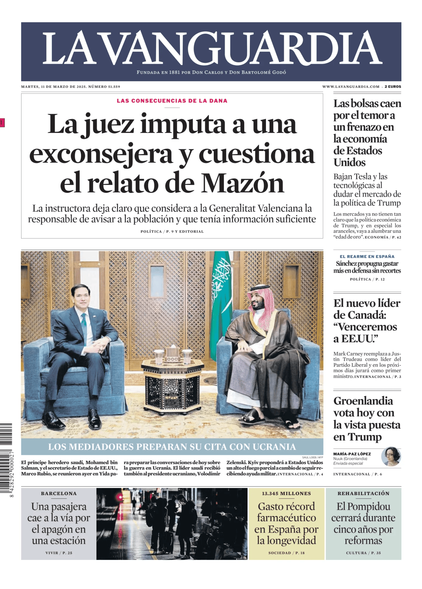 Prima-pagina-lavanguardia-oggi-edizione-di-oggi-20250311