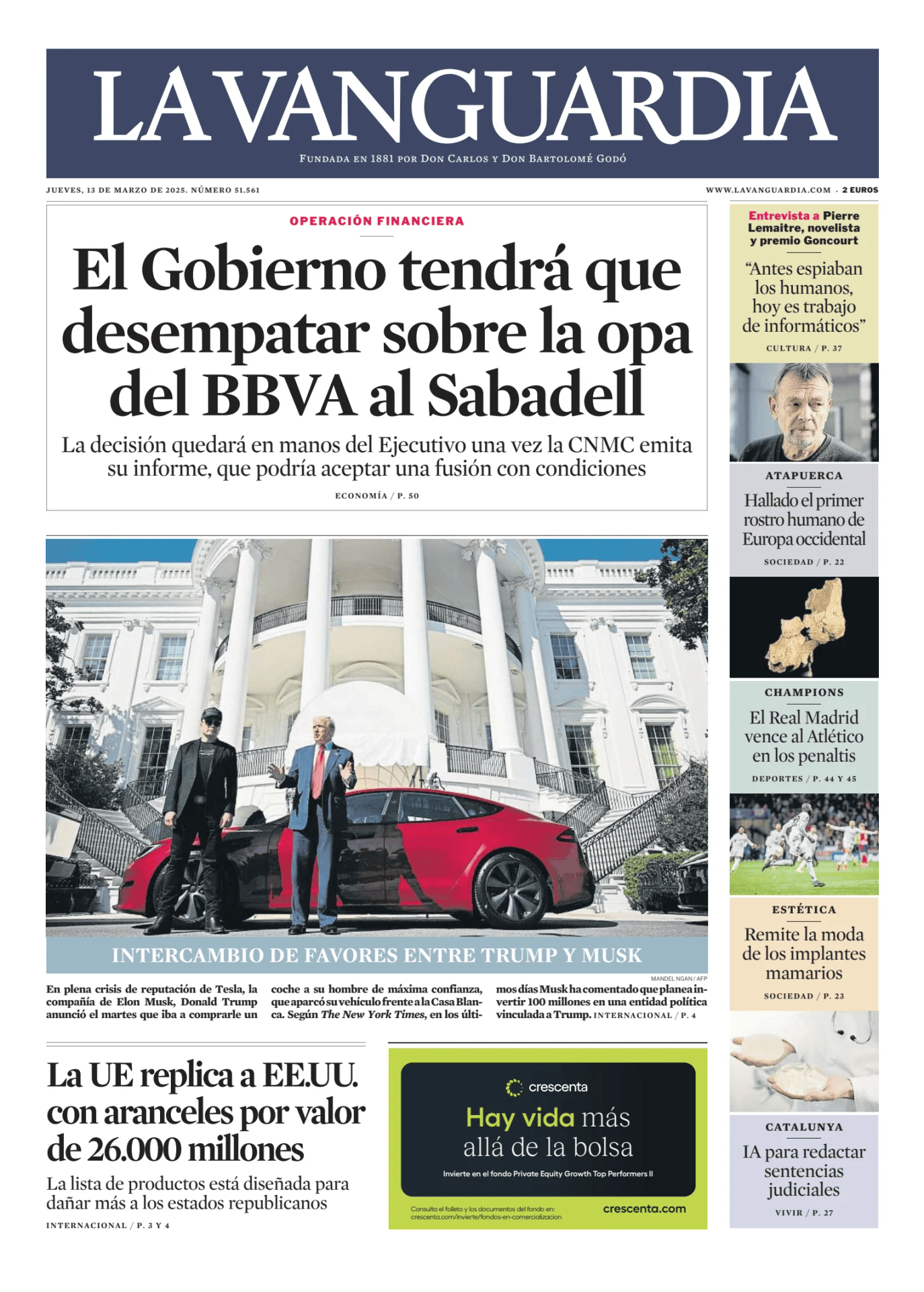 Prima-pagina-lavanguardia-oggi-edizione-di-oggi-20250313