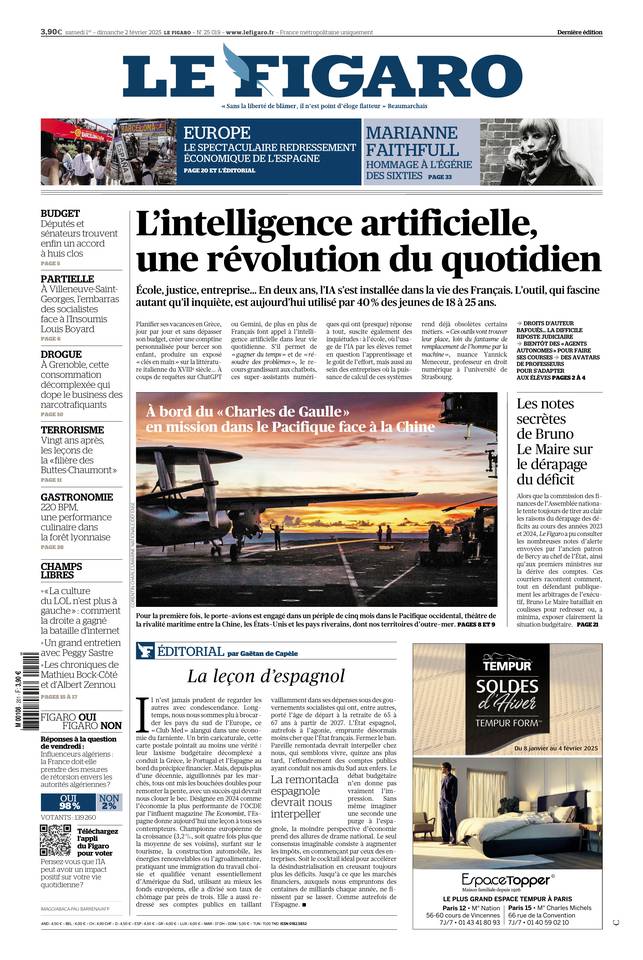 Prima-pagina-le-figaro-di-oggi-01-02-2025