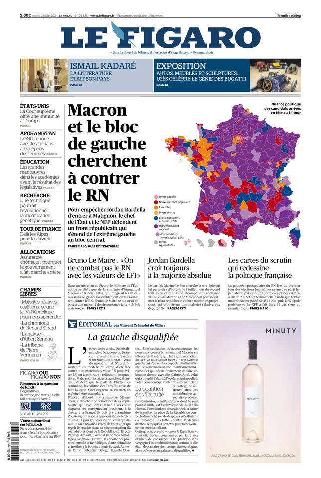 Prima-pagina-le-figaro-di-oggi-01-07-2024