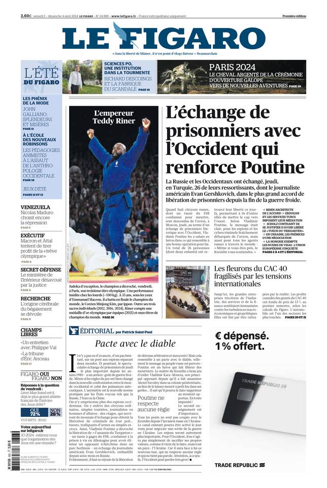 Prima-pagina-le-figaro-di-oggi-02-08-2024