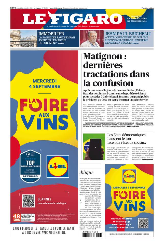 Prima-pagina-le-figaro-di-oggi-02-09-2024