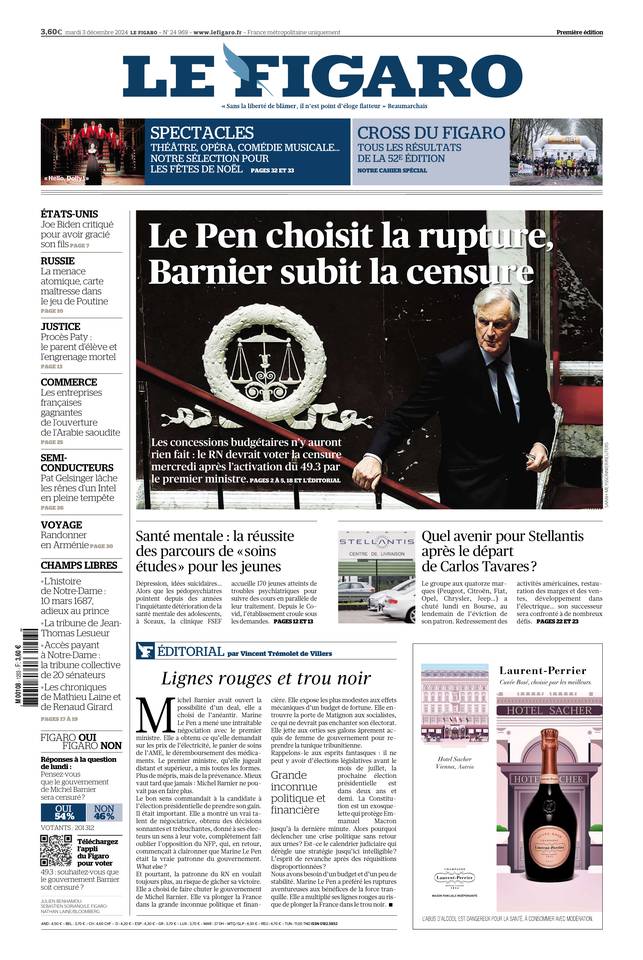 Prima-pagina-le-figaro-di-oggi-02-12-2024