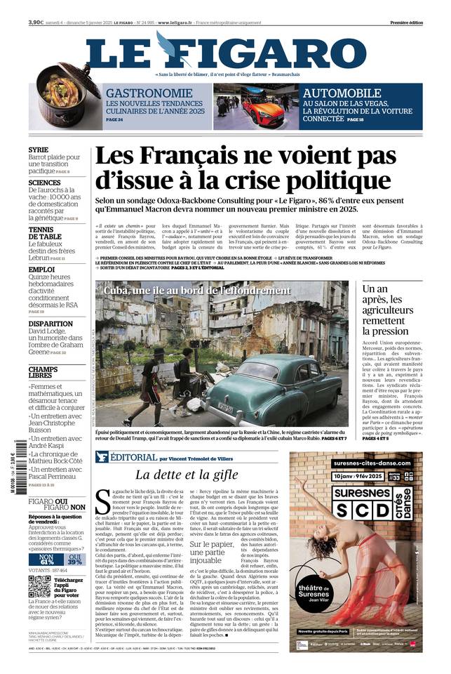 Prima-pagina-le-figaro-di-oggi-03-01-2025