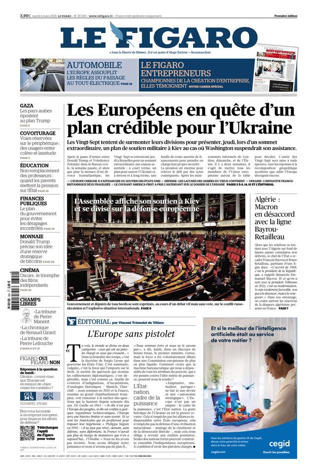 Prima-pagina-le-figaro-di-oggi-03-03-2025