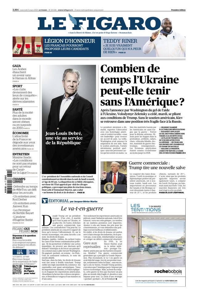 Prima-pagina-le-figaro-di-oggi-04-03-2025