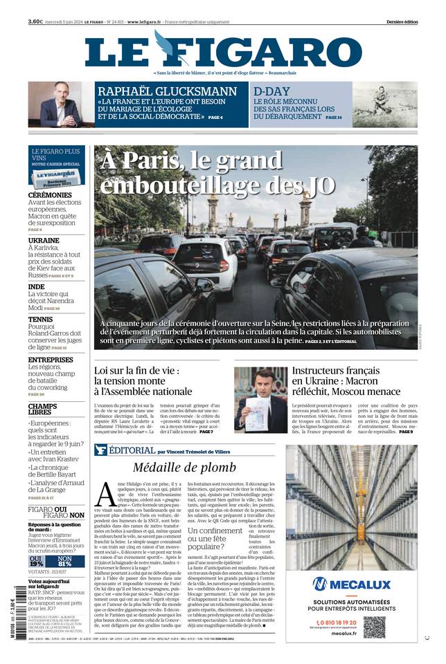 Prima-pagina-le-figaro-di-oggi-05-06-2024