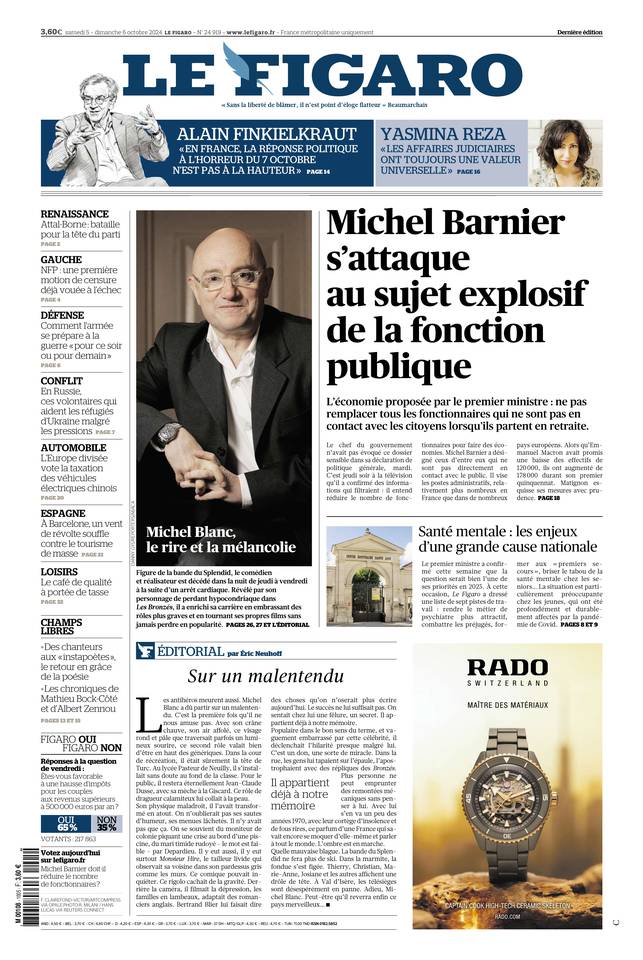 Prima-pagina-le-figaro-di-oggi-05-10-2024