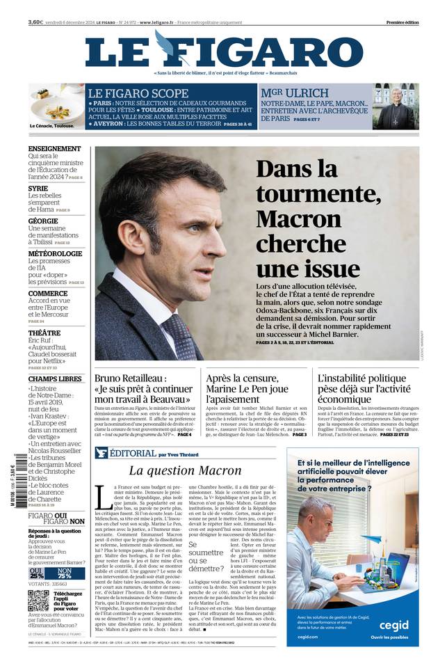 Prima-pagina-le-figaro-di-oggi-05-12-2024