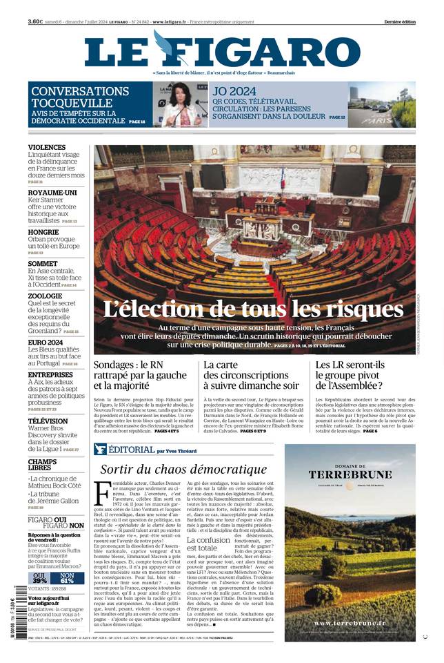 Prima-pagina-le-figaro-di-oggi-06-07-2024