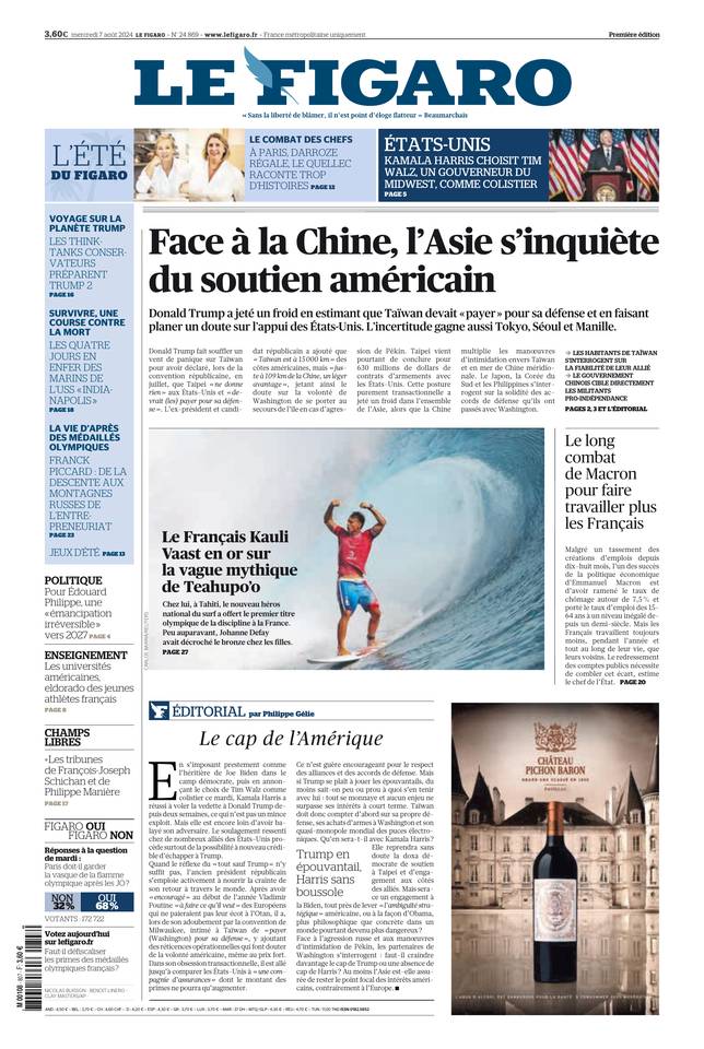 Prima-pagina-le-figaro-di-oggi-06-08-2024