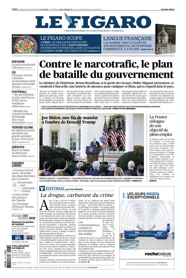 Prima-pagina-le-figaro-di-oggi-07-11-2024