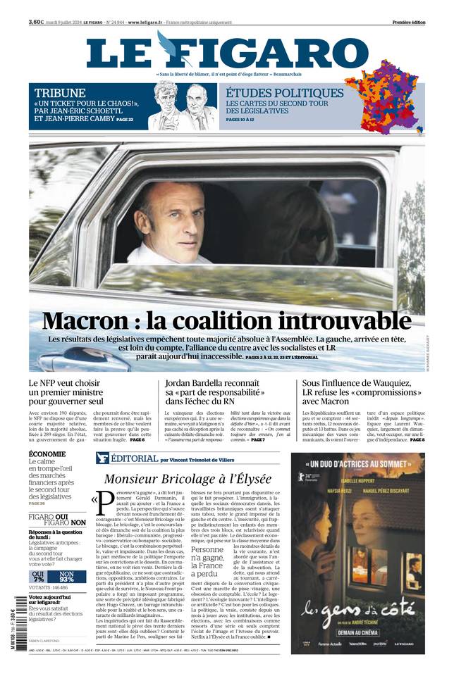 Prima-pagina-le-figaro-di-oggi-08-07-2024