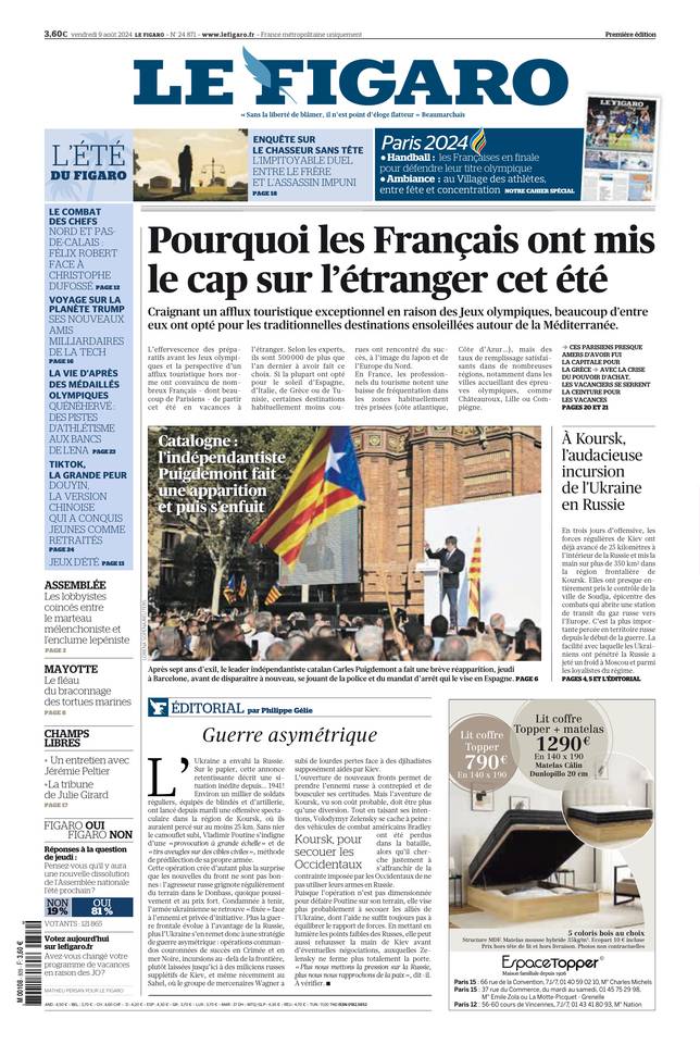 Prima-pagina-le-figaro-di-oggi-08-08-2024