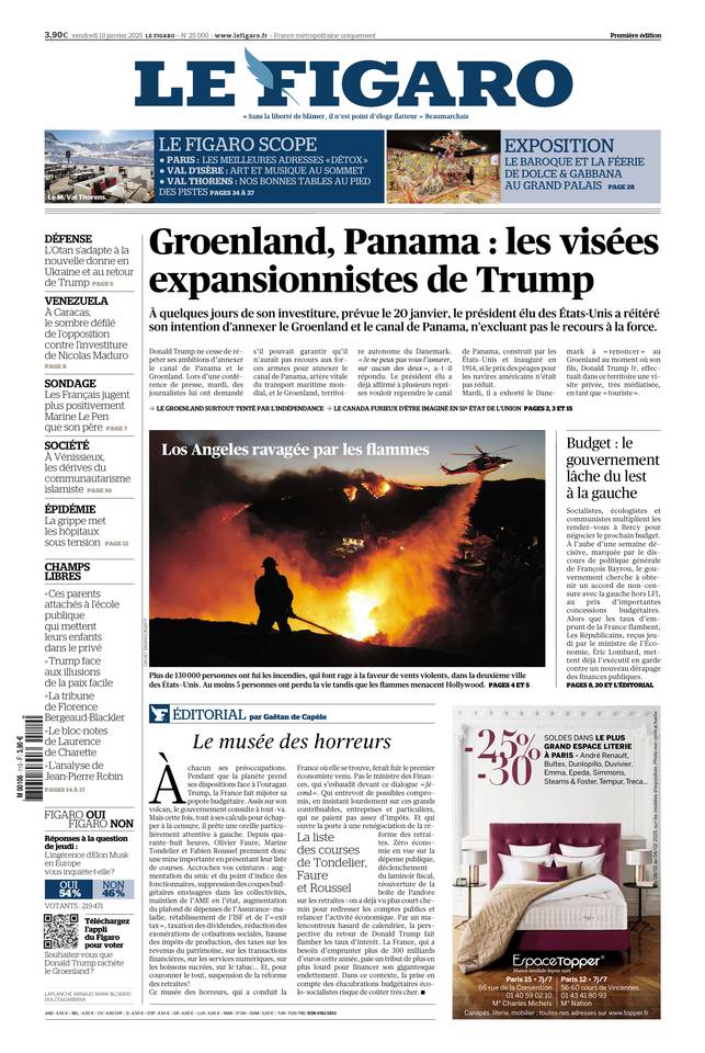 Prima-pagina-le-figaro-di-oggi-09-01-2025