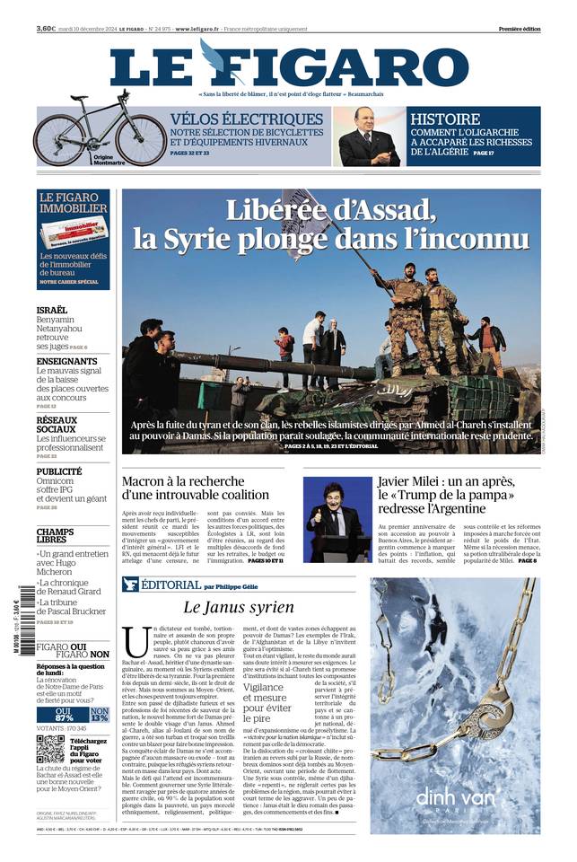 Prima-pagina-le-figaro-di-oggi-09-12-2024