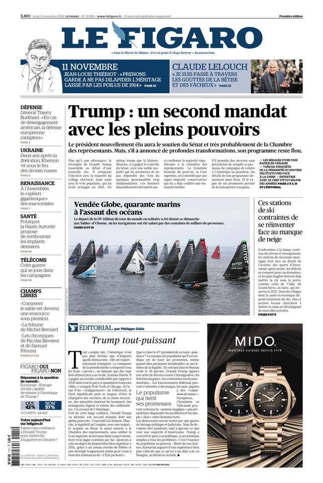 Prima-pagina-le-figaro-di-oggi-10-11-2024