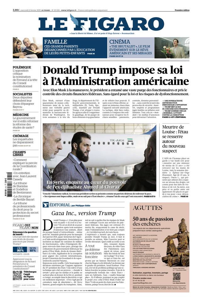 Prima-pagina-le-figaro-di-oggi-11-02-2025