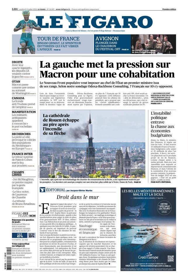 Prima-pagina-le-figaro-di-oggi-11-07-2024