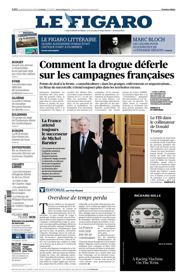 Prima-pagina-le-figaro-di-oggi-11-12-2024