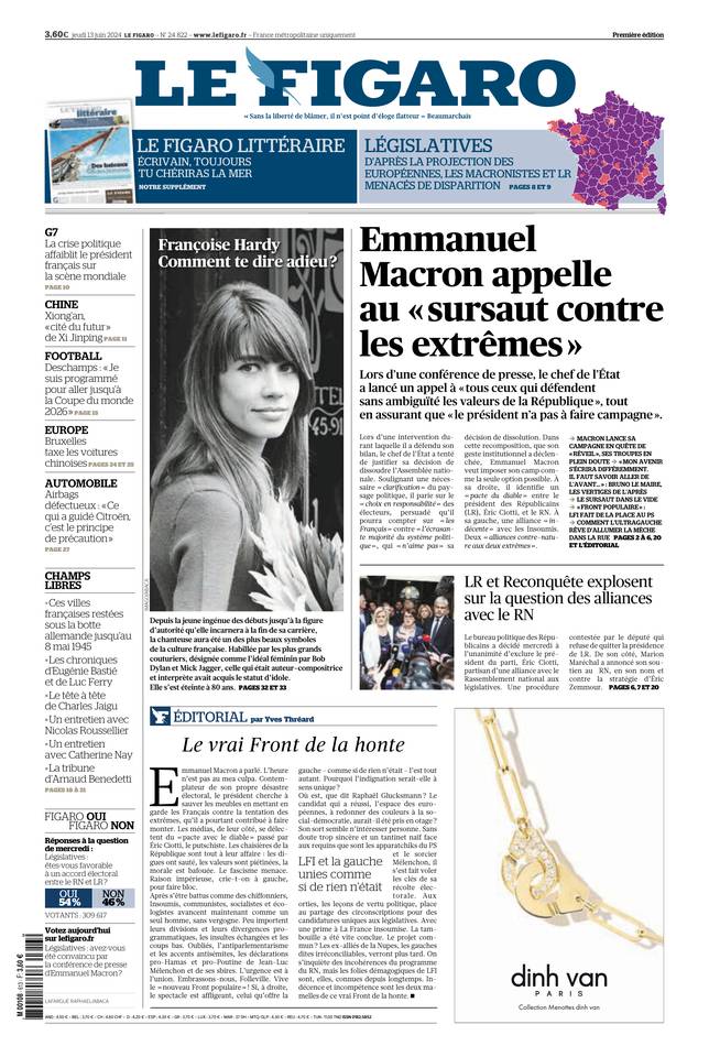 Prima-pagina-le-figaro-di-oggi-12-06-2024