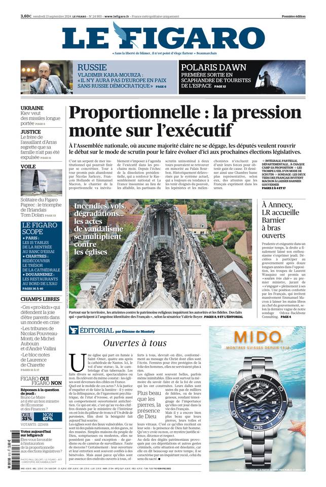 Prima-pagina-le-figaro-di-oggi-12-09-2024