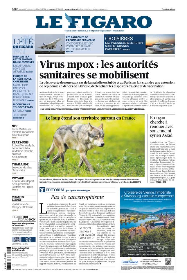 Prima-pagina-le-figaro-di-oggi-16-08-2024