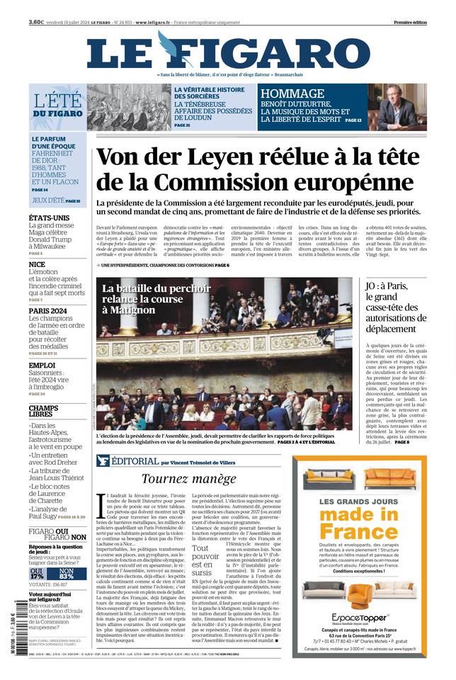 Prima-pagina-le-figaro-di-oggi-18-07-2024