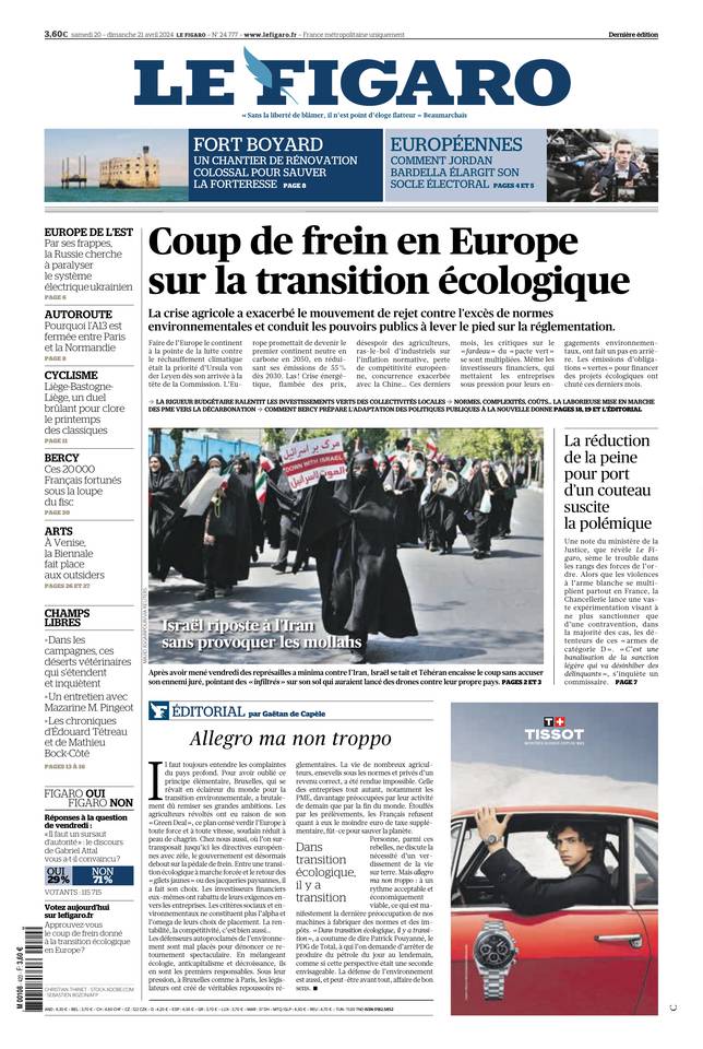 Prima-pagina-le-figaro-di-oggi-20-04-2024