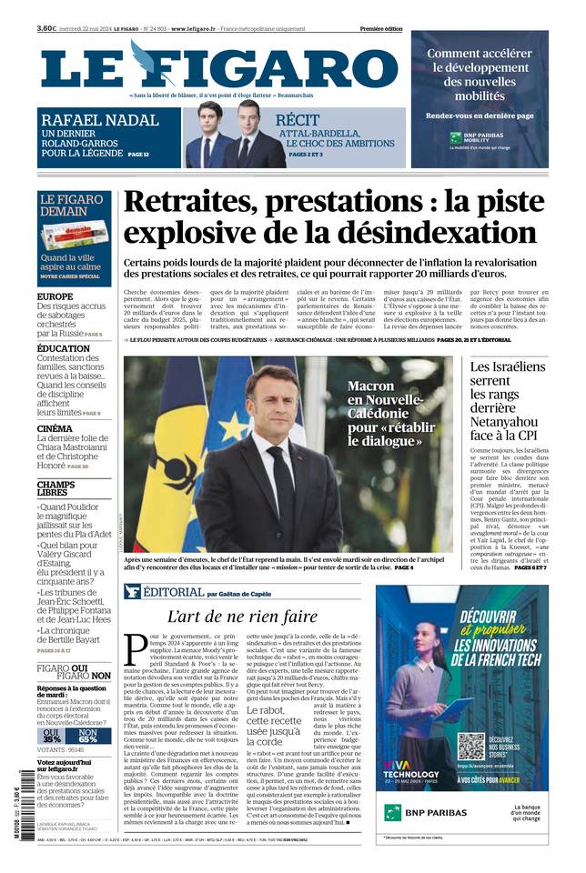 Prima-pagina-le-figaro-di-oggi-21-05-2024