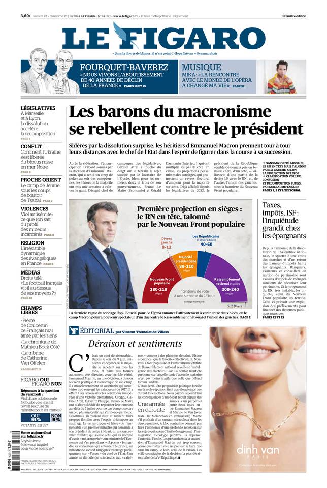 Prima-pagina-le-figaro-di-oggi-21-06-2024